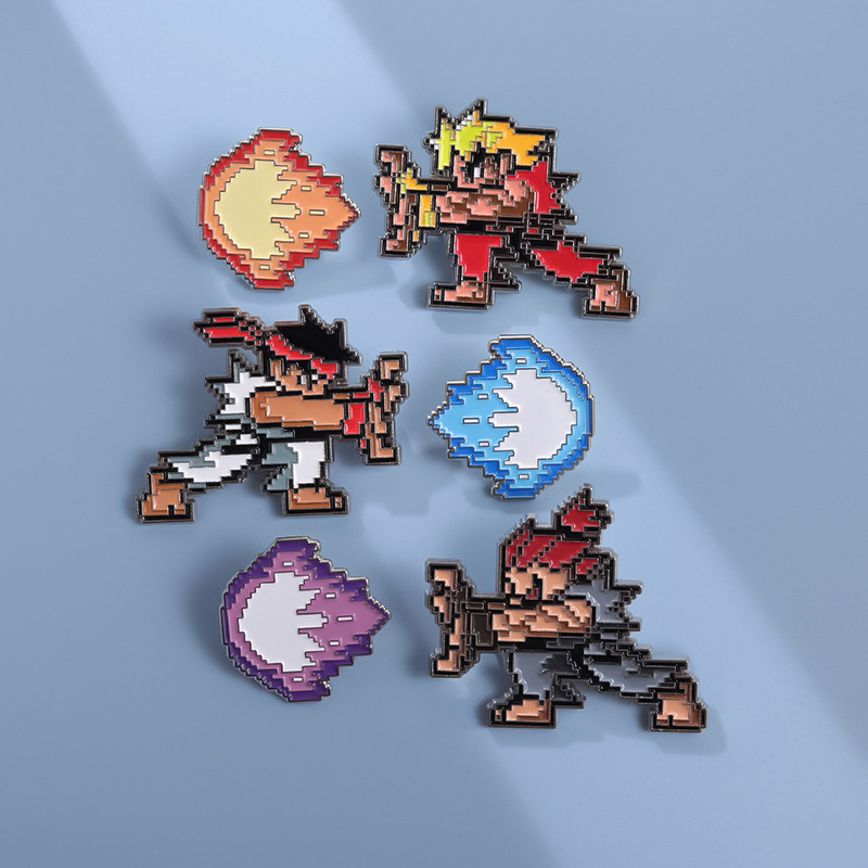 Street Fashion Game - Street Fighter Game Pins Cartoon Fighter