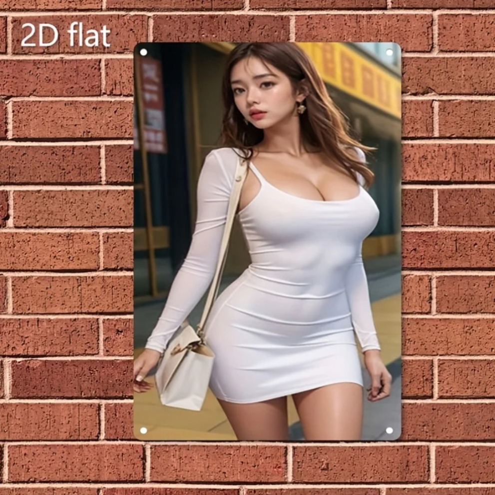 Asian Street Fashion Girls - HD Metal Wall Art Asian Street