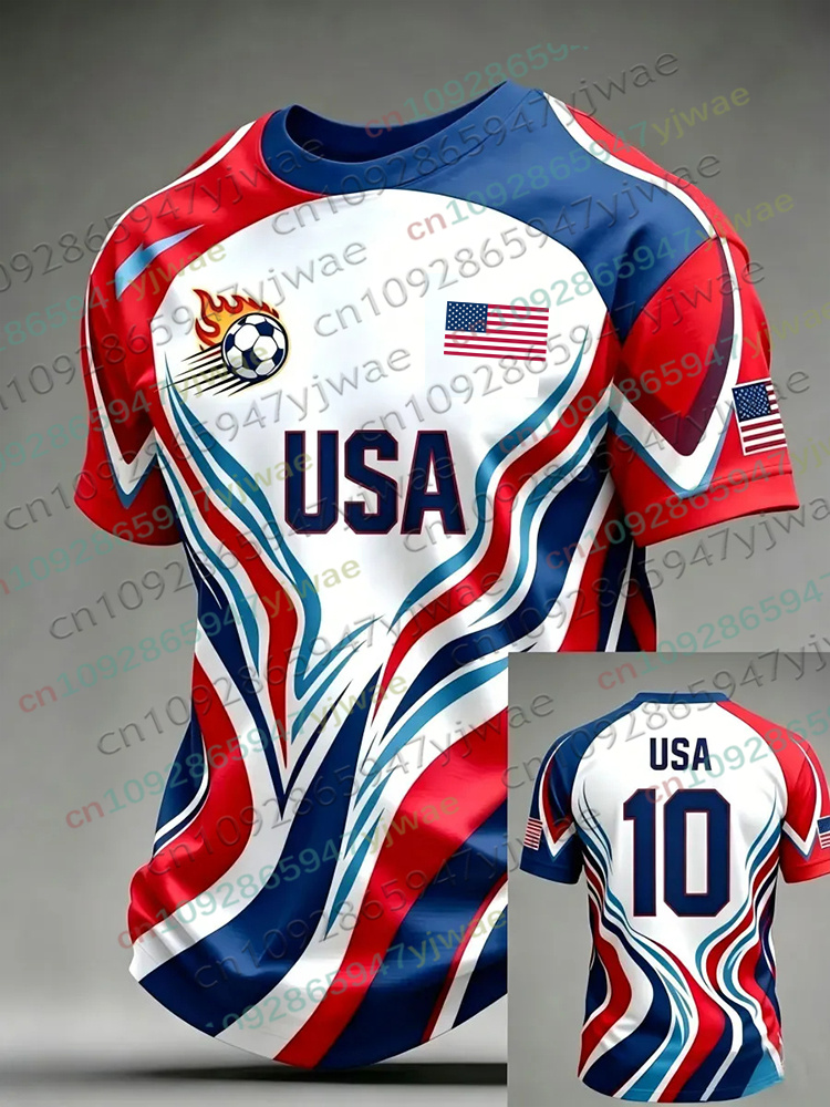 Street Fashion Usa - 2026 America Soccer Jersey for Men