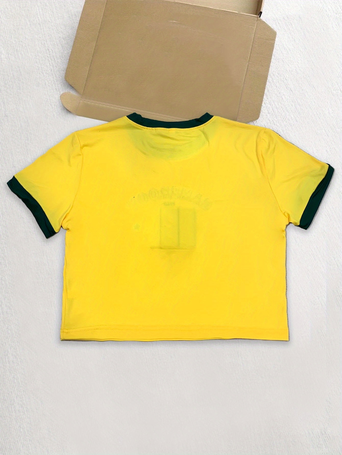 Cameroon Flag Embroidered Crop - đánh giá và giá Street Fashion Usa