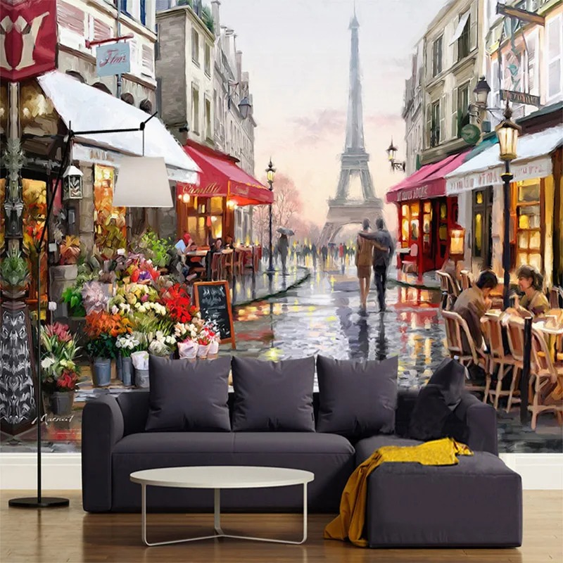 European Style Street Oil Pain - đánh giá và giá Street Fashion Wallpaper