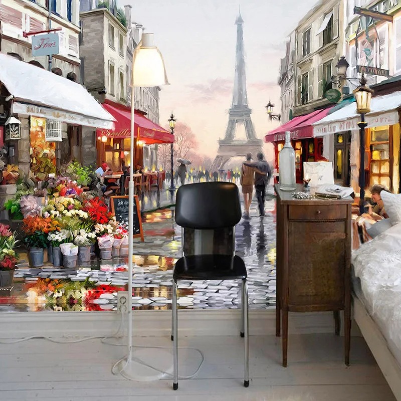 European Style Street Oil Pain - đánh giá và giá Street Fashion Wallpaper