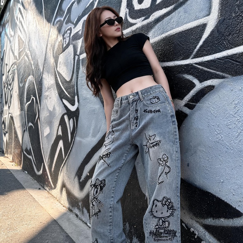 Cute Keiokitty Rhinestone Graf - đánh giá và giá Street Fashion Model