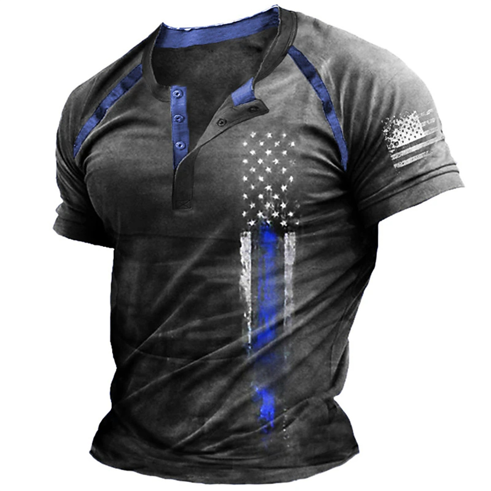 Funny 3D American Flag Print M - đánh giá và giá Street Fashion Usa