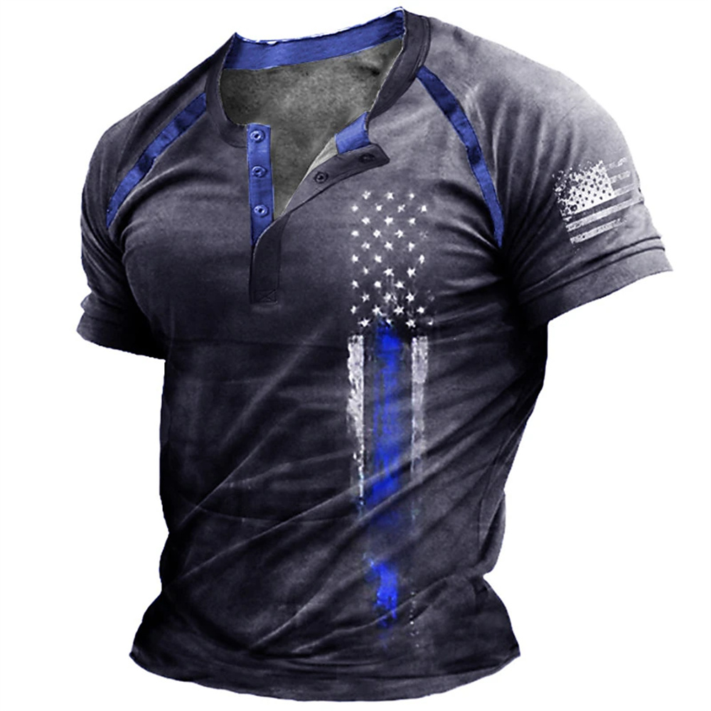 Funny 3D American Flag Print M - đánh giá và giá Street Fashion Usa