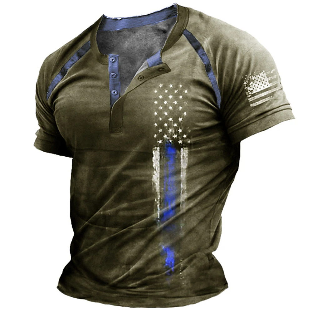 Funny 3D American Flag Print M - đánh giá và giá Street Fashion Usa