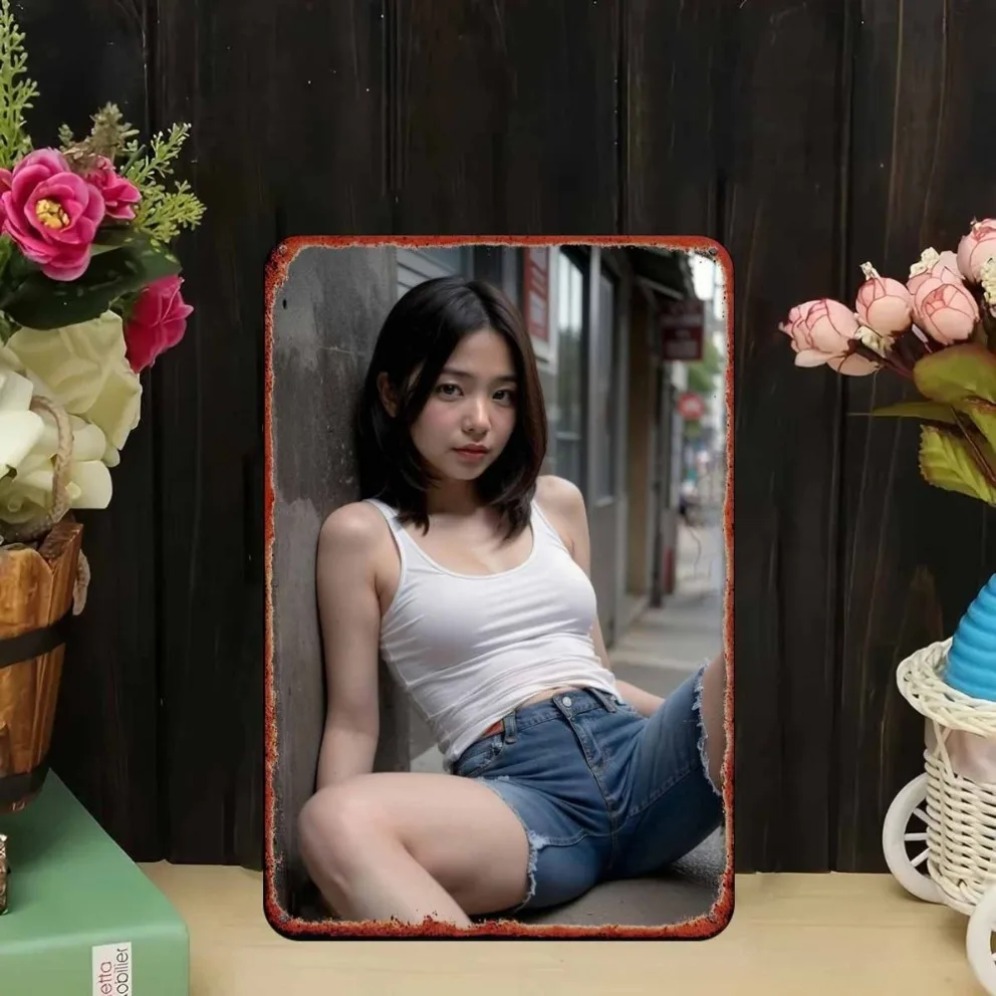 New Trendy HD Metal Wall Art - - đánh giá và giá Asian Street Fashion Girls